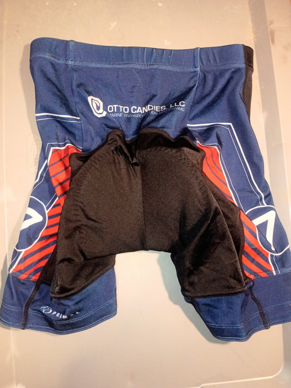 Otto Candies Navy and Black Athletic Cycling Shorts
